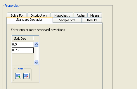  Standard Deviation Tab 