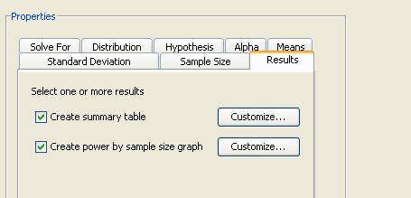 Results Tab