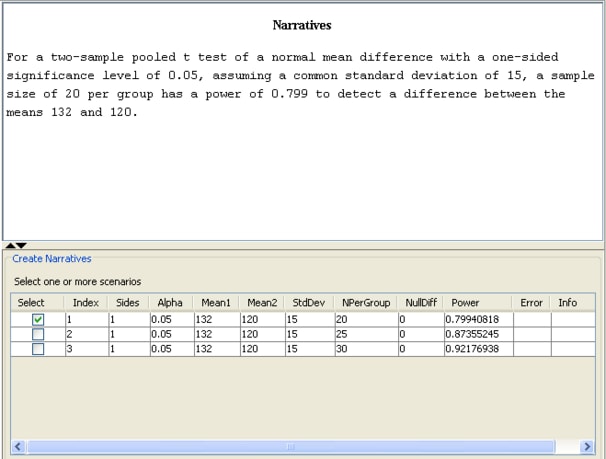  Narrative Selector and Display 