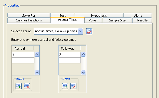 Accrual Times Tab