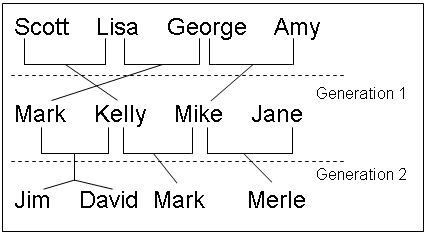 Inbreeding Relationship for Nonoverlapping Population