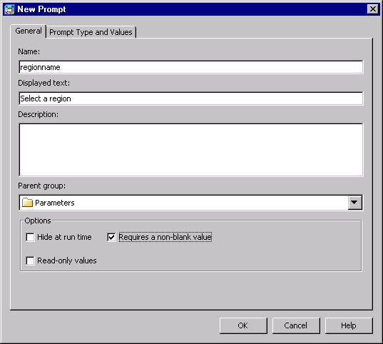 Add Parameter Dialog Box